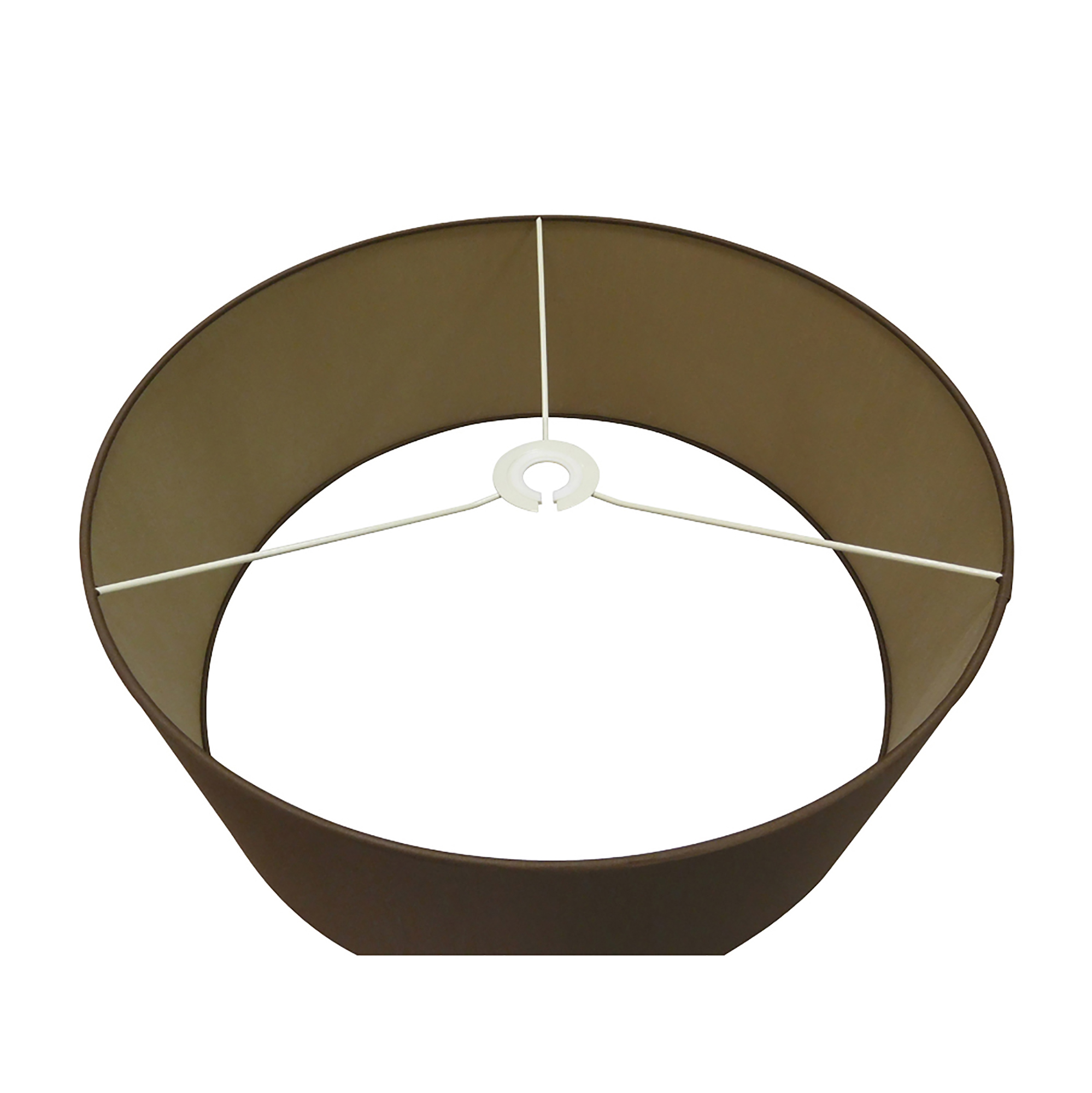 Baymont 50cm Semi Flush 3 Light Polished Chrome, Raw Cocoa/Grecian Bronze, Frosted Diffuser DK0330  Deco Baymont CH RC